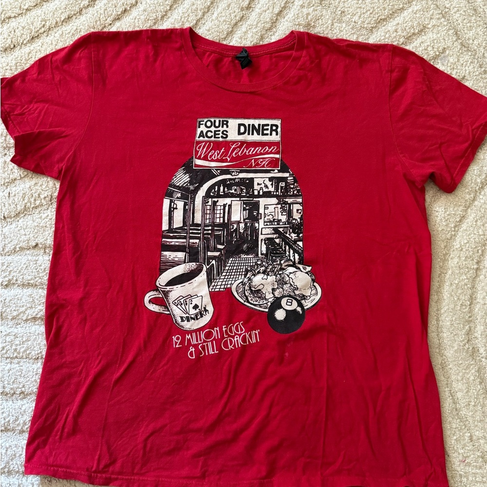 Four Aces Diner West Lebanon NH T-Shirt – XL – Vintage New Hampshire RARE